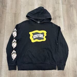 Ice Cream Head Logo Arm Sleeve Hoodie Sweater Size Medium M B20